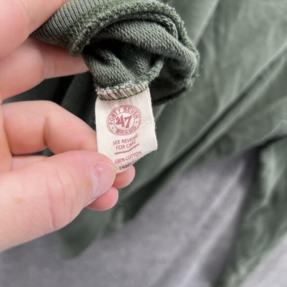 Miami Hurricanes Sweater Men Large Pullover Green 1/4 Zip Sweatshirt VTG 47’ - Picture 13 of 14